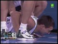 Radek Necas flagrant foul on Maciulis Radek Necas flagrant foul on Maciulis
