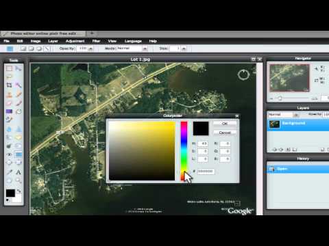 video-linktoworks-How to draw on Google Earth images with Pixlr