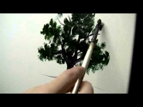 how to paint a tree