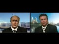 ben price as john howard in a mock satellite interview, interviewed by james o'neil