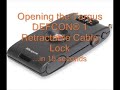 Open a Targus Defcon lock in 15 seconds