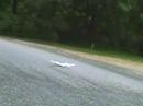 Styrofoam RC Plane Landing Styrofoam RC Plane Landing