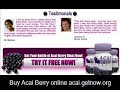 acai berry side effects medical