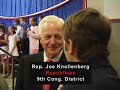 Joe Knollenberg: George Bush Is The Best Joe Knollenberg: George Bush Is The Best