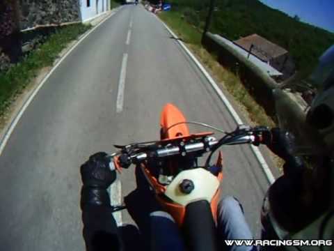 KTM 520 SM HUSABERG FS 650 SM @ Algarve Twisty Roads. Time: 3:13