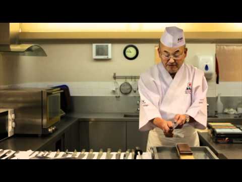 Knife Sharpening With Mino Tsuchida, aka “Mr. Global”