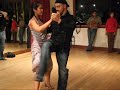 Homer and Cristina Ladas perform a didactic demo at the end of an argentine tango class.