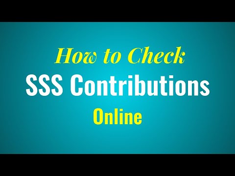 how to know sss contribution