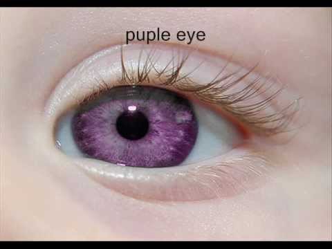 how to be born with purple eyes