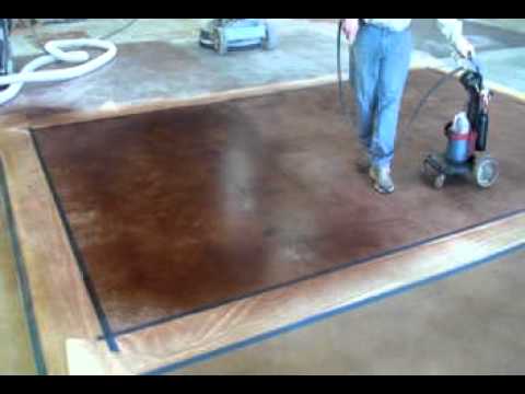 how to dye concrete