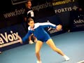 Nathalie Dechy warm up