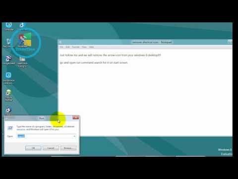 How to Remove Arrow from Windows 8 Desktop Icons.wmv