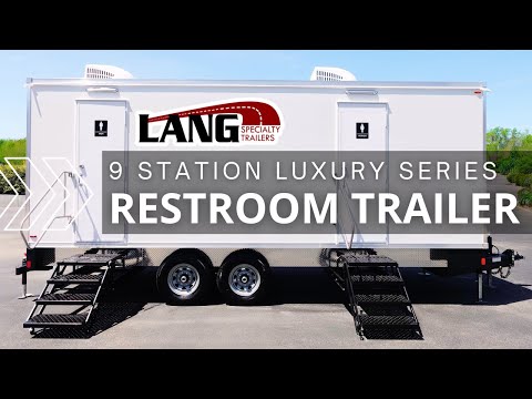 Luxury Series 9 Station Restroom Trailer Walk-through