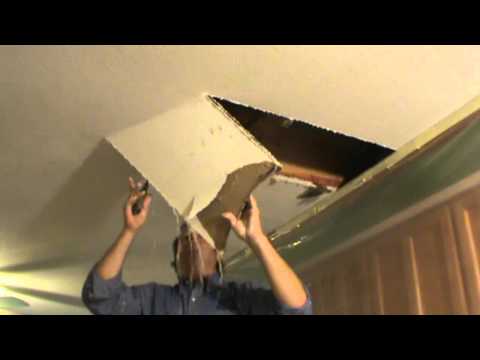 how to patch ceiling drywall