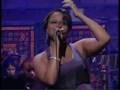 Chrisette Michele performing on the David Letterman show