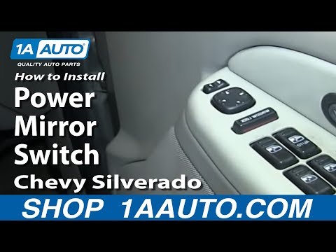 How To Install Replace Power Mirror Switch 2000-02 Chevy Silverado Suburban Tahoe