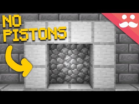Making A Redstone Door With No Pistons Minecraftvideos Tv