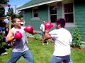 Back yard boxing