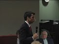 Ashwin Madia answers questions at Iraq Forum