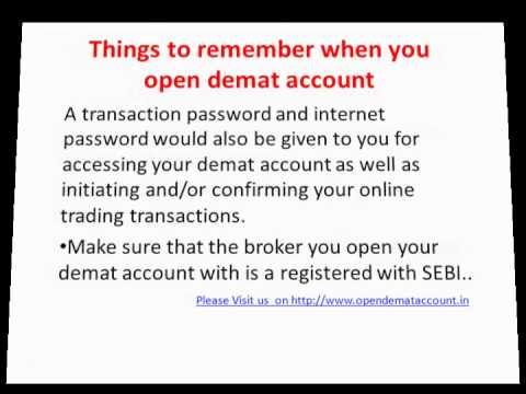 how to open demat account