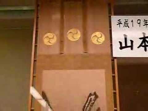 武田神社の展示物。山本勘助展。