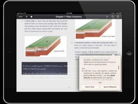 how to define in ibooks