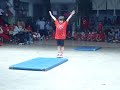 Santiago en la prueba de destreza en la Escuela 12 D.E 13 (21ºcampeonato de rojos y azules
