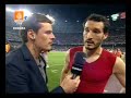 the unhappy one of the Barcelona spectators at the end of th