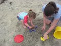 my daughter playing at the beach in la jolla