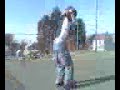 Kid does crazy 360