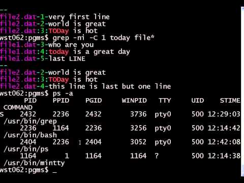 how to grep in linux