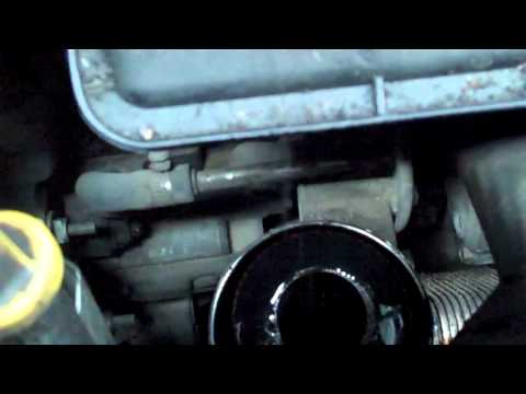 how to change a oil filter on a land rover freelander TD4