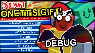 New Onett S Big Gift Debug Festive Sprouts Tadpole Mythic Bee Roblox Bee Swarm Simulator Minecraftvideos Tv