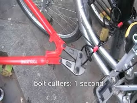 how to fit a d'lock to a bike