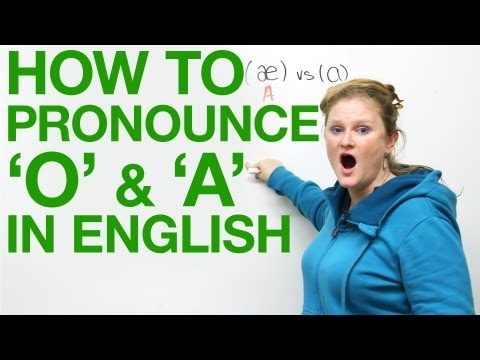 pronunciation - http://www.engvid.com/ Learn the difference in pronunciation between A and O vowel sounds in English. Hear the difference between words like cat, sack, and c...