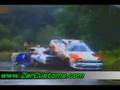 Toyota Celica WRC crash into a police car