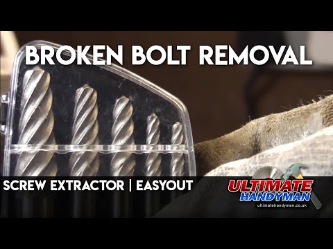 how to remove snapped bolt