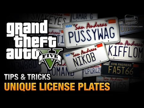 how to get more license plates in gta v