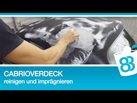 Cabrioverdeck reinigen und imprägnieren 83metoo - Cabrio Stoffdach Verdeck pflegen
