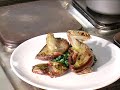 sporting shooter's game chef mark gilchrist shows how to prepare a delicious pan-fried pigeon with spinach in just a few minutes. by james marchington