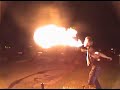 RDB-presents fireshow and showbarkeeping, das Feuerspucken