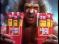 the ultimate warrior goes into some kid's garage and encourages them to snap into a slim jim while wearing his wrestling gear

http://www.myspace.com/rockymccahan