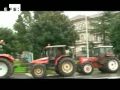 Tractorada en Santiago en protesta por los bajos precios de la leche