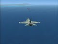 F-16 Flight Simulator X- escorting Beech1900D