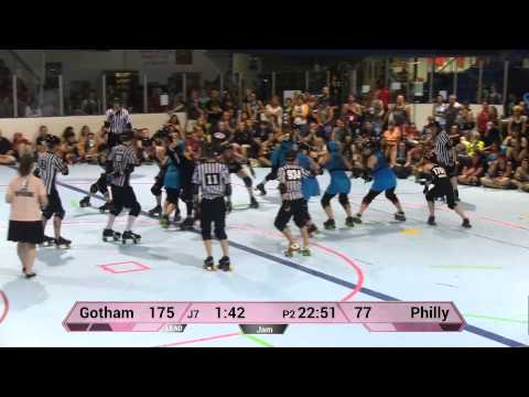 WFTDA Roller Derby: Philly Roller Girls vs Gotham Girls Roller Derby – ECDX 2014