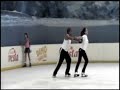 Victoria Vanucci ensayando patinaje sobre hielo