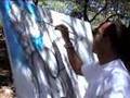 Live painting Bleu Mentone