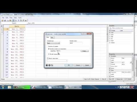how to define labels in stata