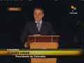 presidente uribe pone en su sitio a periodista de telesur