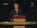 presidente uribe pone en su sitio a periodista de telesur